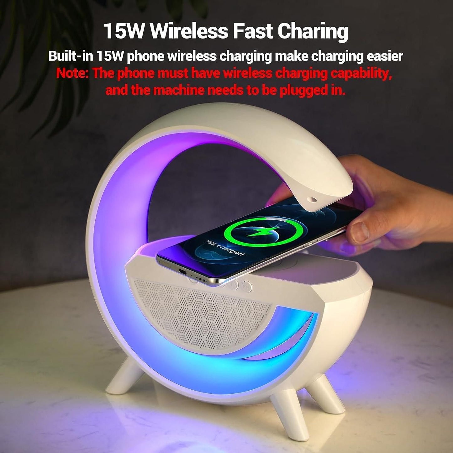 Shoppie® - Wireless Charging Atmosphere Lamp with Bluetooth Speaker™